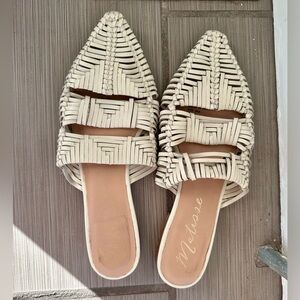 Matisse Women's White Woven Mules